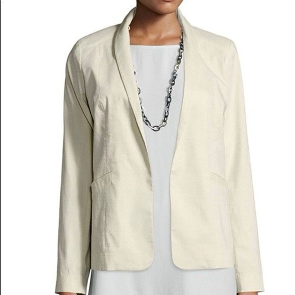 Eileen Fisher Polished Ramie Silk Jacket
